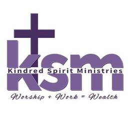 KSM KINDRED SPIRIT MINISTRIES WORSHIP + WORK = WEALTH trademark