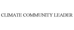 CLIMATE COMMUNITY LEADER trademark