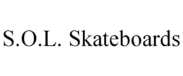 S.O.L. SKATEBOARDS trademark