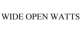 WIDE OPEN WATTS trademark