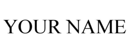 YOUR NAME trademark