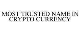 MOST TRUSTED NAME IN CRYPTO CURRENCY trademark