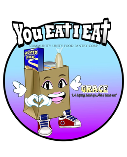 YOU EAT I EAT COMMUNITY UNITY FOOD PANTRY CORP FROSTED CEREAL FRESH TUNA GRACE "A HELPING HAND UP...NOT A HAND OUT." YOU EAT I EAT YOU EAT I EAT trademark