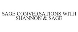 SAGE CONVERSATIONS WITH SHANNON & SAGE trademark