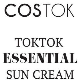 COSTOK TOKTOK ESSENTIAL SUN CREAM trademark