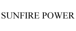 SUNFIRE POWER trademark