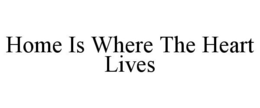HOME IS WHERE THE HEART LIVES trademark