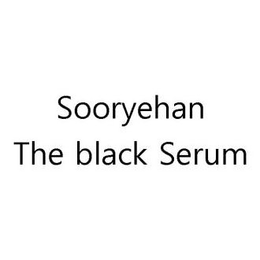 SOORYEHAN THE BLACK SERUM trademark