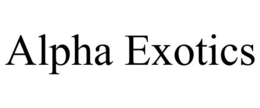 ALPHA EXOTICS trademark