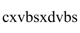 CXVBSXDVBS trademark