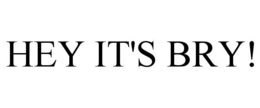 HEY IT'S BRY! trademark