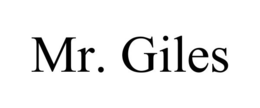 MR. GILES trademark