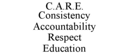 C.A.R.E. CONSISTENCY ACCOUNTABILITY RESPECT EDUCATION trademark