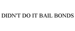 DIDN'T DO IT BAIL BONDS trademark