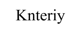 KNTERIY trademark