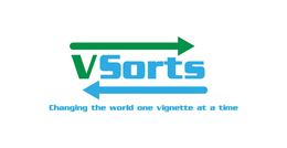 VSORTS CHANGING THE WORLD ONE VIGNETTE AT A TIME trademark