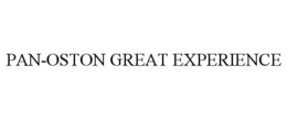 PAN-OSTON GREAT EXPERIENCE trademark