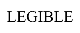 LEGIBLE trademark