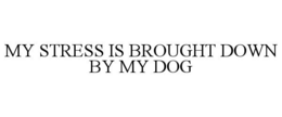 MY STRESS IS BROUGHT DOWN BY MY DOG trademark