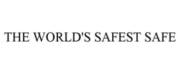THE WORLD'S SAFEST SAFE trademark