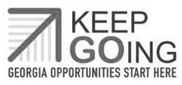 KEEP GOING GEORGIA OPPORTUNITIES START HERE trademark