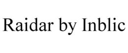 RAIDAR BY INBLIC trademark