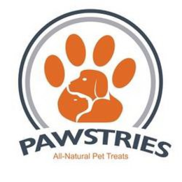 PAWSTRIES ALL-NATURAL PET TREATS trademark