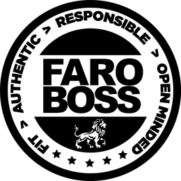 FAROBOSS FIT AUTHENTIC RESPONSIBLE OPEN MINDED trademark