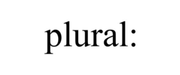 PLURAL: trademark