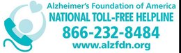ALZHEIMER'S FOUNDATION OF AMERICA NATIONAL TOLL-FREE HELPLINE 866-232-8484 WWW.ALZFDN.ORG trademark