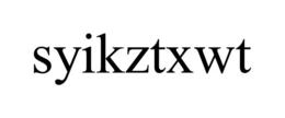 SYIKZTXWT trademark