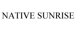 NATIVE SUNRISE trademark