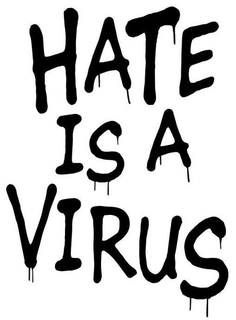 HATE IS A VIRUS trademark