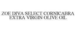 ZOE DIVA SELECT CORNICABRA EXTRA VIRGIN OLIVE OIL trademark