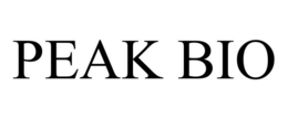PEAK BIO trademark