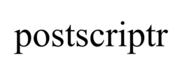 POSTSCRIPTR trademark