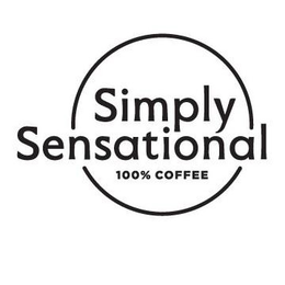 SIMPLY SENSATIONAL 100% COFFEE trademark