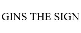 GINS THE SIGN trademark