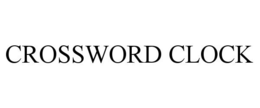 CROSSWORD CLOCK trademark