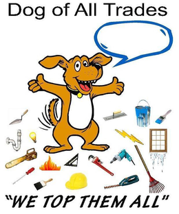 DOG OF ALL TRADES "WE TOP THEM ALL" trademark