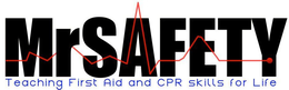 MRSAFETY TEACHING FIRST AID AND CPR SKILLS FOR LIFE trademark