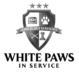 AMICIS QUE SERVIUNT WHITE PAWS IN SERVICE trademark