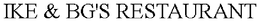 IKE & BG'S RESTAURANT trademark