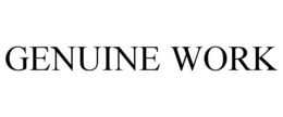 GENUINE WORK trademark