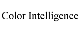COLOR INTELLIGENCE trademark