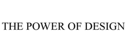 THE POWER OF DESIGN trademark