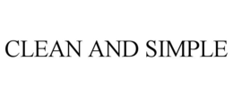 CLEAN AND SIMPLE trademark