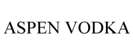 ASPEN VODKA trademark