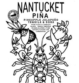 NANTUCKET PIÑA PINEAPPLE JALAPEÑO TEQUILA & SODA MADE WITH LA LANGOSTA BLANCA TEQUILA, PINEAPPLE ORANGE JALAPEÑO, OTHER NATURAL FLAVORS AND CARBONATION NANTUCKET CRAFT COCKTAILS TRIPLE EIGHT EST. 2020 trademark