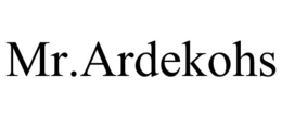 MR.ARDEKOHS trademark
